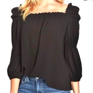 CeCe Black Off-Shoulder Women's Top- excellent condition💕